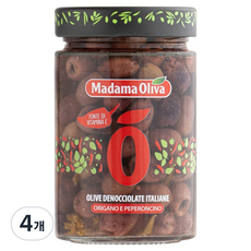 MADAMA OLIVA 去核黑萊齊諾羅勒與辣椒, 300g, 4個