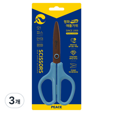 Peace Korea 鈦金屬新款蘋果剪刀, 藍色, 3個