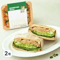 슬림쿡 데리야끼 닭가슴살 샌드위치, 250g, 2개
