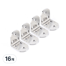 E.T.SHOP 둥근 스텐 꺽쇠 고급형 소형 50 x 50 x 38mm, 16개