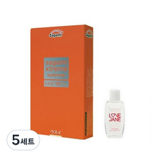 사가미 익스트림 러브미 골드 콘돔 10p + 젤 20ml, 5세트