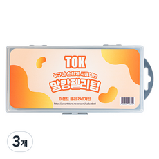 TOK Malkang Jelly Tip Almond Jelly Nail Tip 240p, 3個, 單色