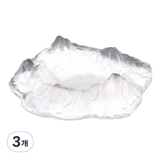 FTSY 透明水晶便攜式煙灰缸, C, 3個