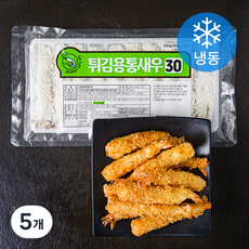 튀김용 통새우 30 브래디드쉬림프 (냉동), 300g, 5개