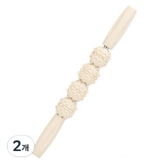 피어니스트 종아리 롤러 스틱 38cm, 아이보리, 2개