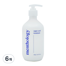 멘톨로지 슈퍼 헤어 트리트먼트, 6개, 495ml