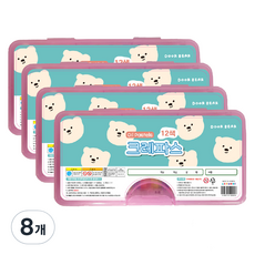 Artmore 女童 12 色蠟筆, 8盒, 12色