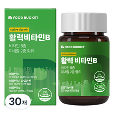푸드버킷 활력비타민B 콤플렉스 45g, 90정, 30박스