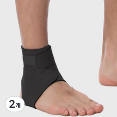 스포츠 헬스 부상방지 발목아대, KP Black, 2개