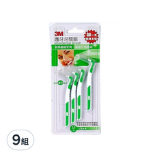 3M 護牙牙間刷L型 S, 1mm, 4支, 9組
