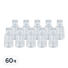 네일 쏙오프 클립, 60개, 반투명