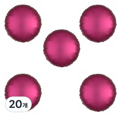 아나그램 파티쇼 라운드 새틴럭스 은박풍선 45cm, 파미그래닛, 20개