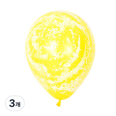 셈퍼텍스 그래피티 벌룬 30cm 25p, 옐로우, 3개