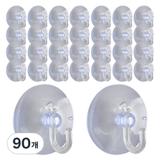 i-MATE J型吸盤掛鉤, 透明, 90個