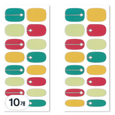 Bellancy 真實凝膠美甲貼 基本款美甲貼紙 16片, 亮彩鑽石, 10個