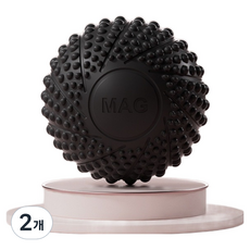 DailyOn 伸展按摩球, 黑色, 2個