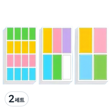 Kuribaba 防水索引彩色姓名貼紙 3款 x 10p 組, 2套