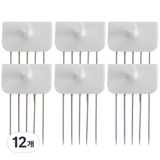 Lemonart 髮夾針 直條型, 白色的, 3套