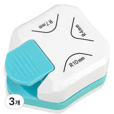 Laladew 圓角打孔器, 3個, 混合顏色