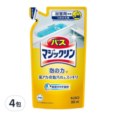 Kao 花王 Magiclean 魔術靈 浴室泡沫清潔劑 補充裝, 4包, 300ml