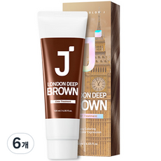 제이숲 컬러제이 컬러 트리트먼트, 런던 딥 브라운, 6개