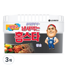 홈스타 냄새먹는 냉장고용 탈취제 참숯 본품, 420g, 3개