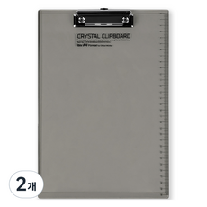 아이비스 크리스탈 클립보드 A4, 블랙, 2개