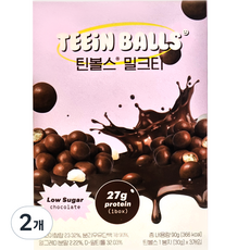 Teein Balls 奶茶蛋白 巧克力球 3入, 90g, 2個