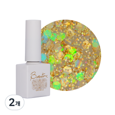 Eyebit Veratone Juicy Fresh Glitter Gel Nail 10ml, BJ-04 橙色, 2個