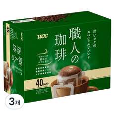 유씨씨 쇼쿠닝 스페셜 블랜드 드립 커피, 7g, 40개입, 3개