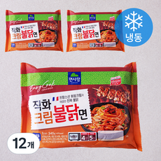 면사랑 직화크림불닭면 1인분 (냉동), 345g, 12개