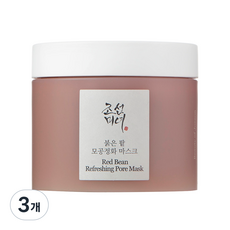 조선미녀 붉은 팥 모공정화 마스크 140ml, 1개입, 3개