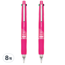 자바펜 제트 4 + 1 멀티펜 0.7mm, 핫핑크, 8개