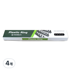 카피어랜드 21홀 플라스틱링 8mm 25p, 화이트, 4개