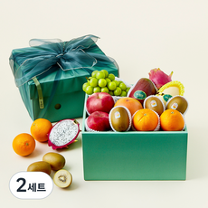 온브릭스 과일 8종 선물세트 사파이어 3호 4.39kg(고급보자기 포함), 2세트