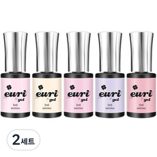 유리 컬러 시럽 젤 네일 세트, 네일 5종, 2세트