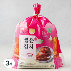 예소담 국내산 배추로 만든 특 썰은 김치, 1.8kg, 3개