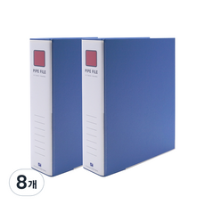 희망사무포인트 2공 파이프 바인더 A4 6X8 민 Br4687, 청색, 8개