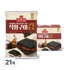 왕가 서천김 직화구이 전장김 J107, 25g, 21개