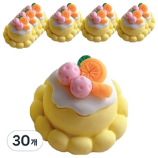 루시마켓 케이크 DIY 재료 오렌지 + 옐로우 25 x 15 mm, 30개