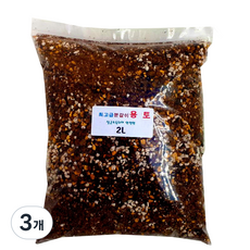 장인수제 분갈이 용토, 3개, 2L