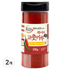 복이네먹거리 중국산 고춧가루 보통맛 김치용 상 용기형, 100g, 2개