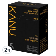 KANU 深焙香甜迷你咖啡, 10入, 2個