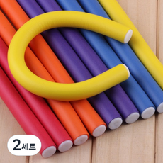 魔法頭髮波浪捲髮棒 14mm 10入, 混色, 2組