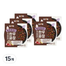 엘빈즈 한끼뚝딱 우리아이 한우짜장, 15개, 짜장