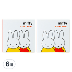 스튜디오에잇 미피 2단점착메모, 1타입, 6개
