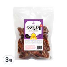 웁스 강아지 수제간식, 오리날개, 500g, 3개