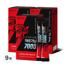 뉴트리디데이 시그니처 스트롱 아르기닌 7000 액상스틱 15p, 300g, 9개