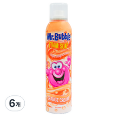 미스터버블 오렌지 크림 폼솝, 6개, 236ml