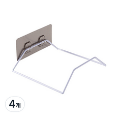 제이라이프 튼튼 세숫대야 걸이, 화이트, 4개